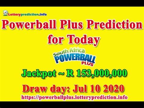 sa powerball plus predictions for today lottomatic|South Africa Powerball Plus Predictions .